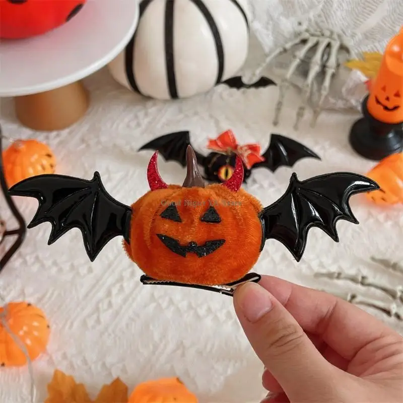 

1 шт., хлопковая заколка для волос на Хэллоуин для детей, праздничный костюм, аксессуары, безопасный дизайн