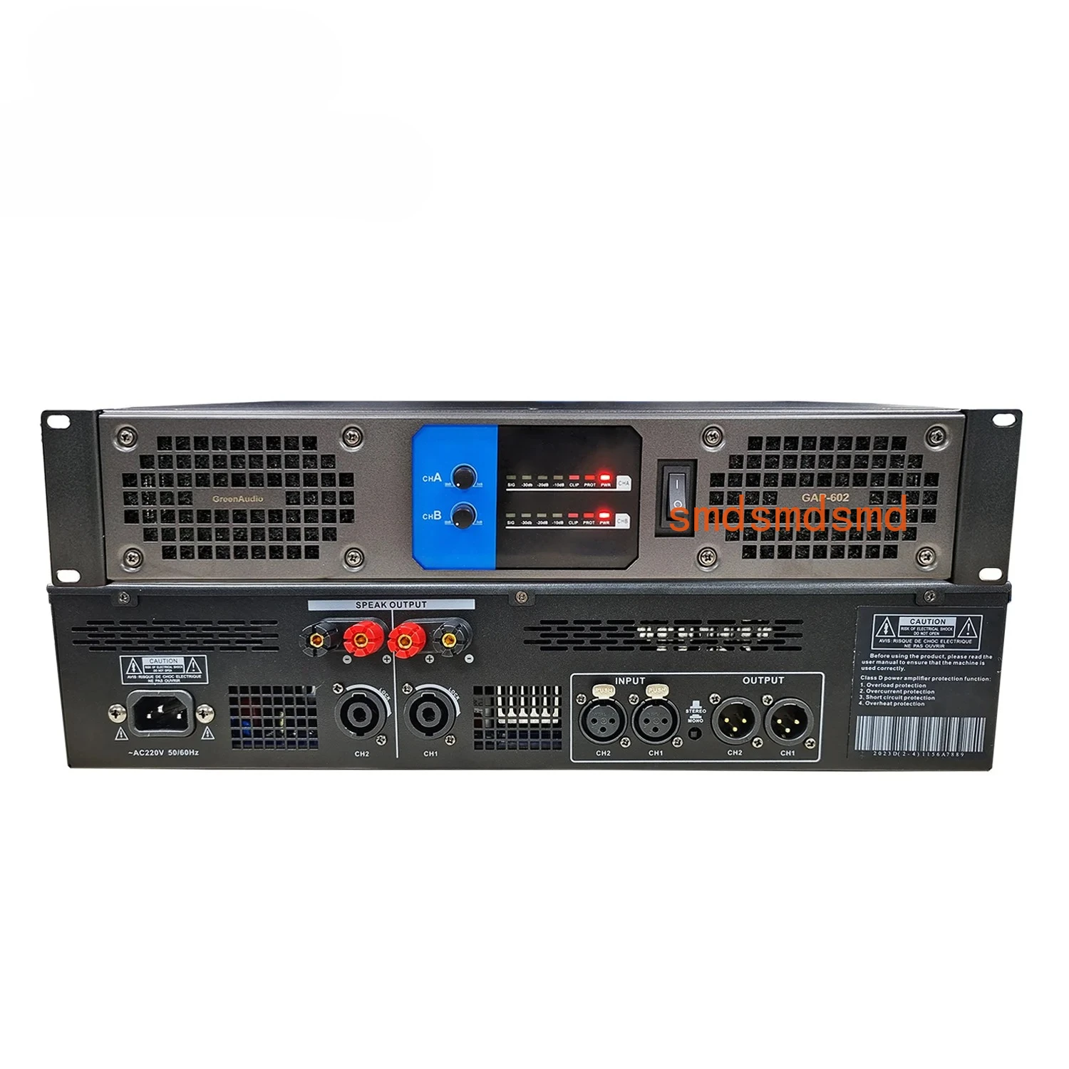 GAP-602 Powerful 2-Channel Digital Amplifier for KTV, Stage, Meeting, Church - Professional Amplifier
