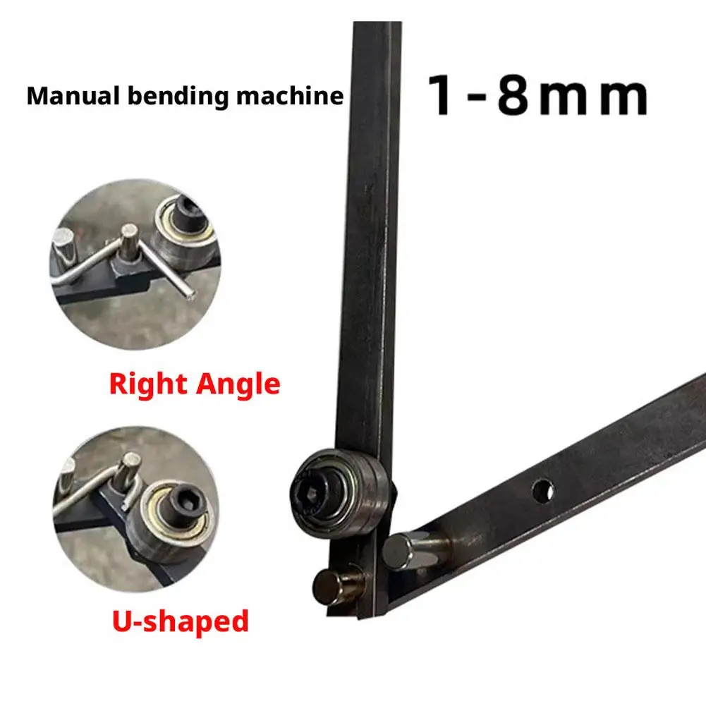 Hochfeste Manuelle Metallstab-Biegemaschine Handwerkzeug für DIY-Handwerk und Reparaturarbeiten Kleine Biegemaschine – Detail 6