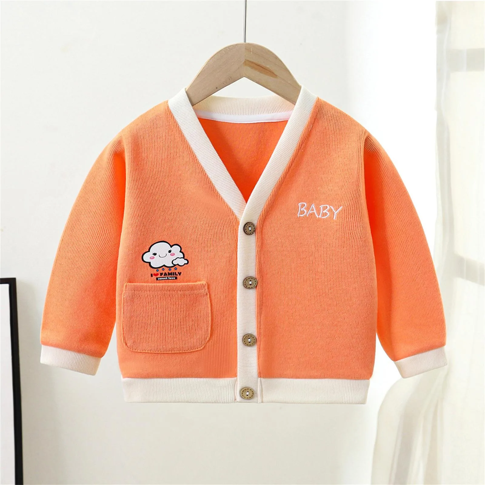 

Children'S Knitwear Spring And Autumn Coats Boys' Sweaters Baby Girls' Knitted Cardigan Jackets