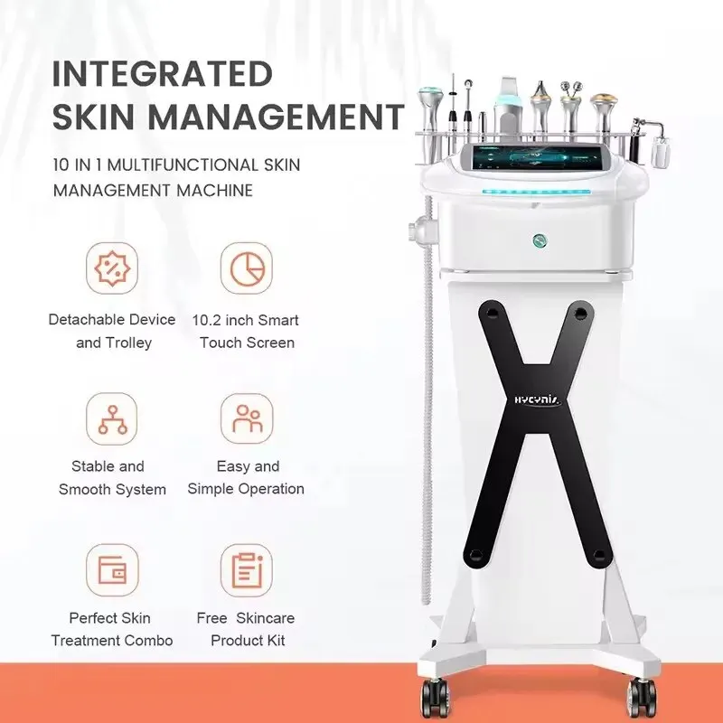 

9 in 1 Microdermabrasion Dermabrasion Oxygen Therapy Deep Cleaning Facial Machine For Beauty Salon