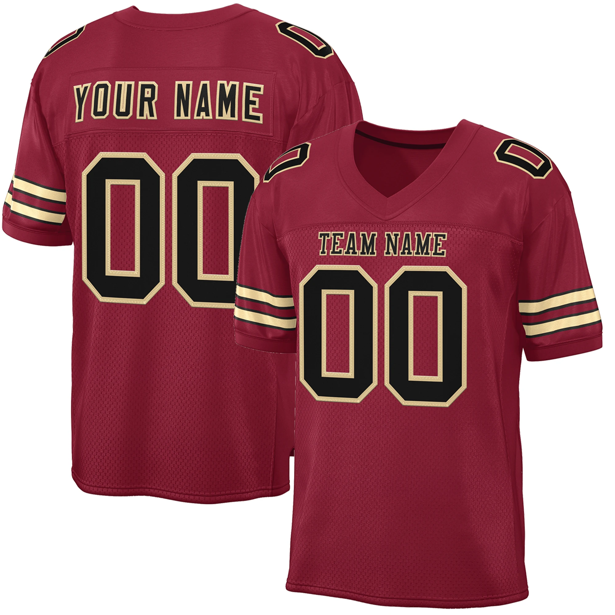 Custom Football Jersey Personalized Printed Name Number Practice Football Uniform for Adult Youth