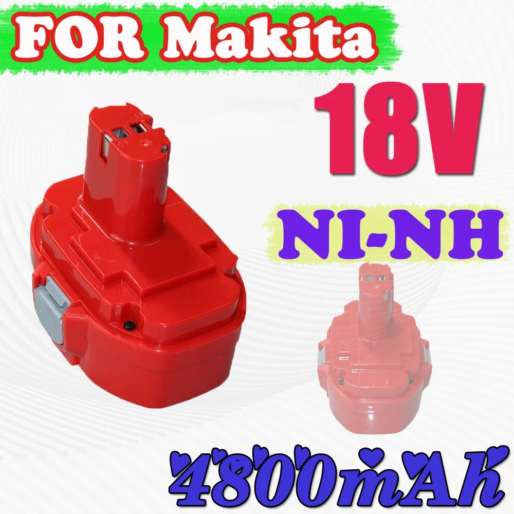 

Сменный аккумулятор 18 в для Makita 4800 мАч Ni-MH для Makita 18 в PA18 1822 1823 1833 1834 1835F 1835-1 192828-9