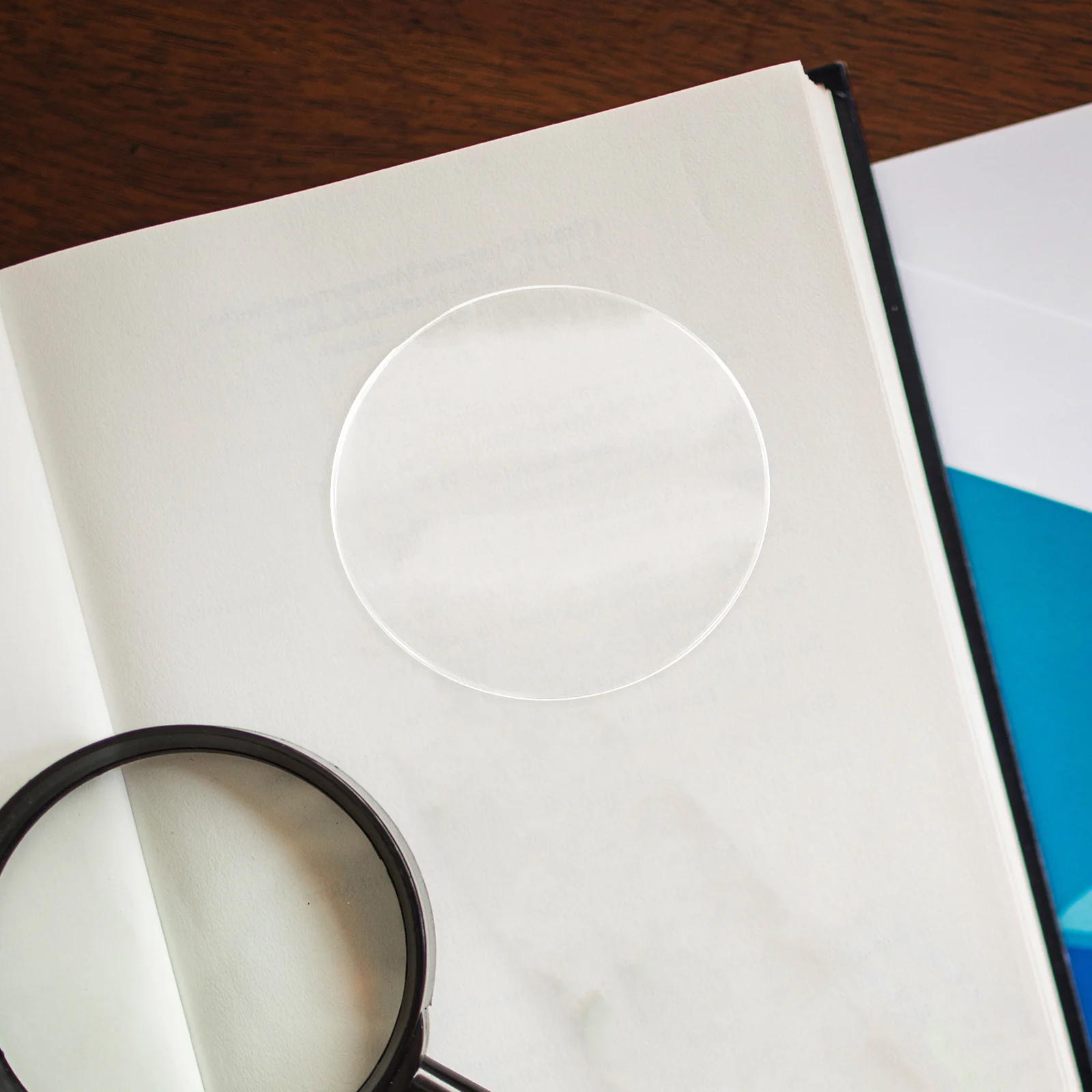 

10pcs Magnifying Lens For Handheld Magnifier Clear Acrylic Replacement Reading Lens Smooth Round Edge Multi-Use Tool Magnifier