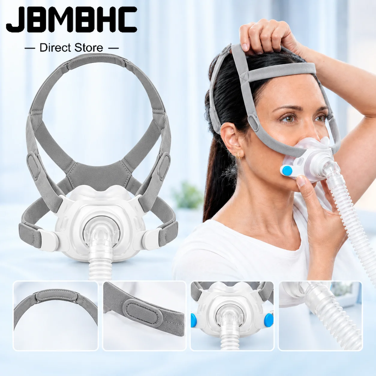 F40 Frame Mask Set Replacement for AirFit F40 - Includes Cushion, Frame, Headgear and Elbow short tube,Accessorie for AirFit F40