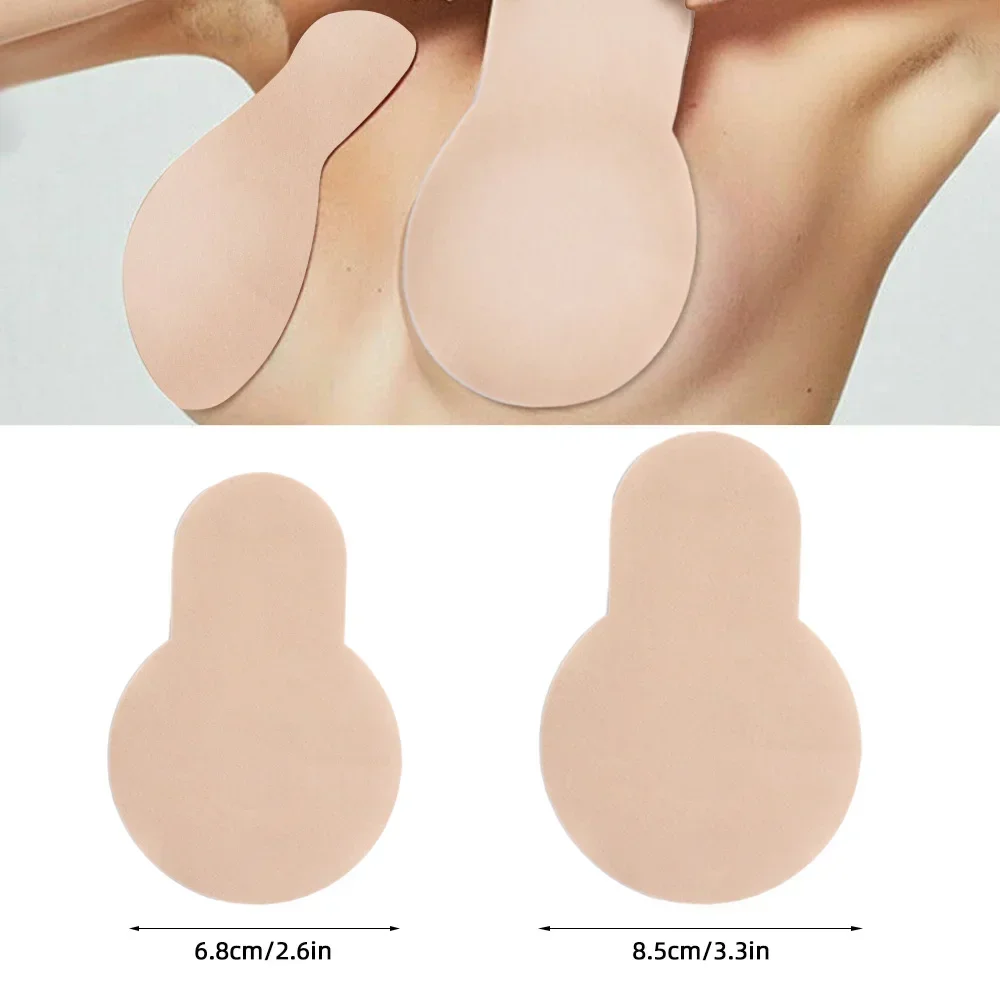 10Pcs Push Up Bras Self Adhesive Silicone Strapless Invisible Bra Women Reusable Sticky Breast Lift Bra Pads Petal Nipple Covers