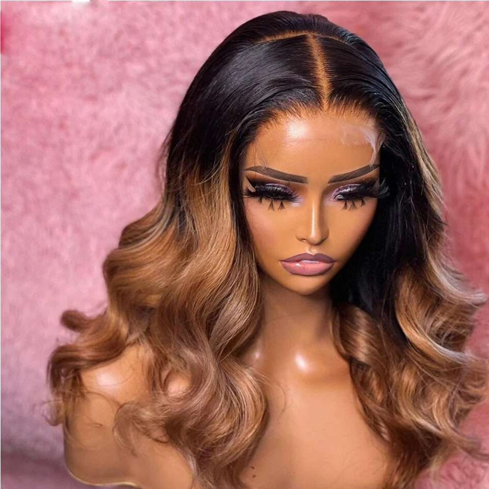 

Ombre Blonde Body Wave 30inch 5x5 Silk Base Glueless Soft Jewish Human Hair Wig With Baby Hair HD Lace European Hair Preplucked