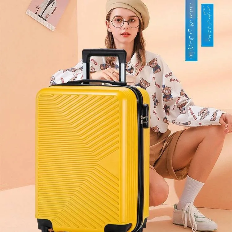 convenient-travel-suitcase-short-trip-business-trip-large-capacity-20-inch-password-lock-zipper-luggage-polyester-material