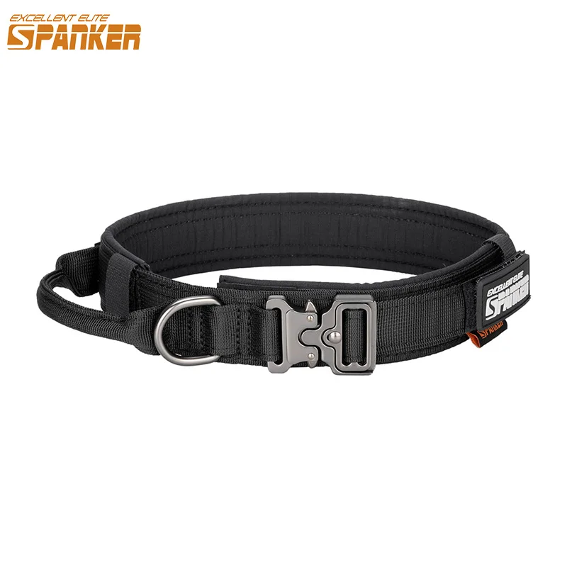 

EXCELLENT ELITE SPANKER Dog Tactical Collar LED Nylon Necklace Outdoor Training Dog Collars For Large and Small Dogs Accessories