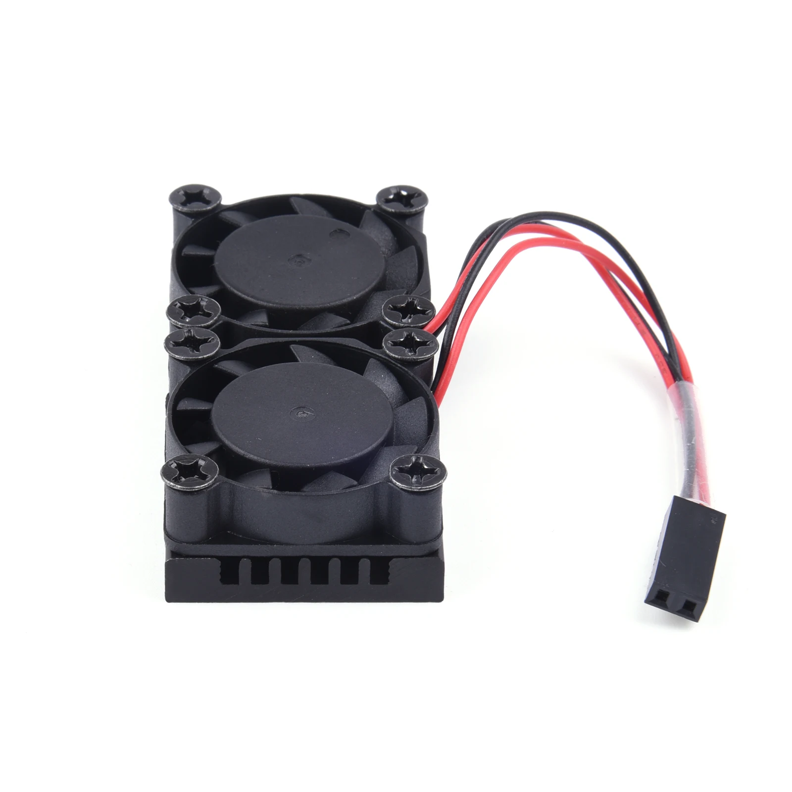 

Dual Fan Active Cooler CPU RAM Cooling Radiator with Silicone Thermal Pad for Raspberry Pi 4 Model B 3B+ 3B