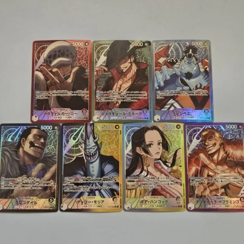 One Piece Comic Characters Luffy Empress Shanks Nami Zoro Opcg DIY Flash Pattern Collection Card Hobby Collection Card Gift Toy