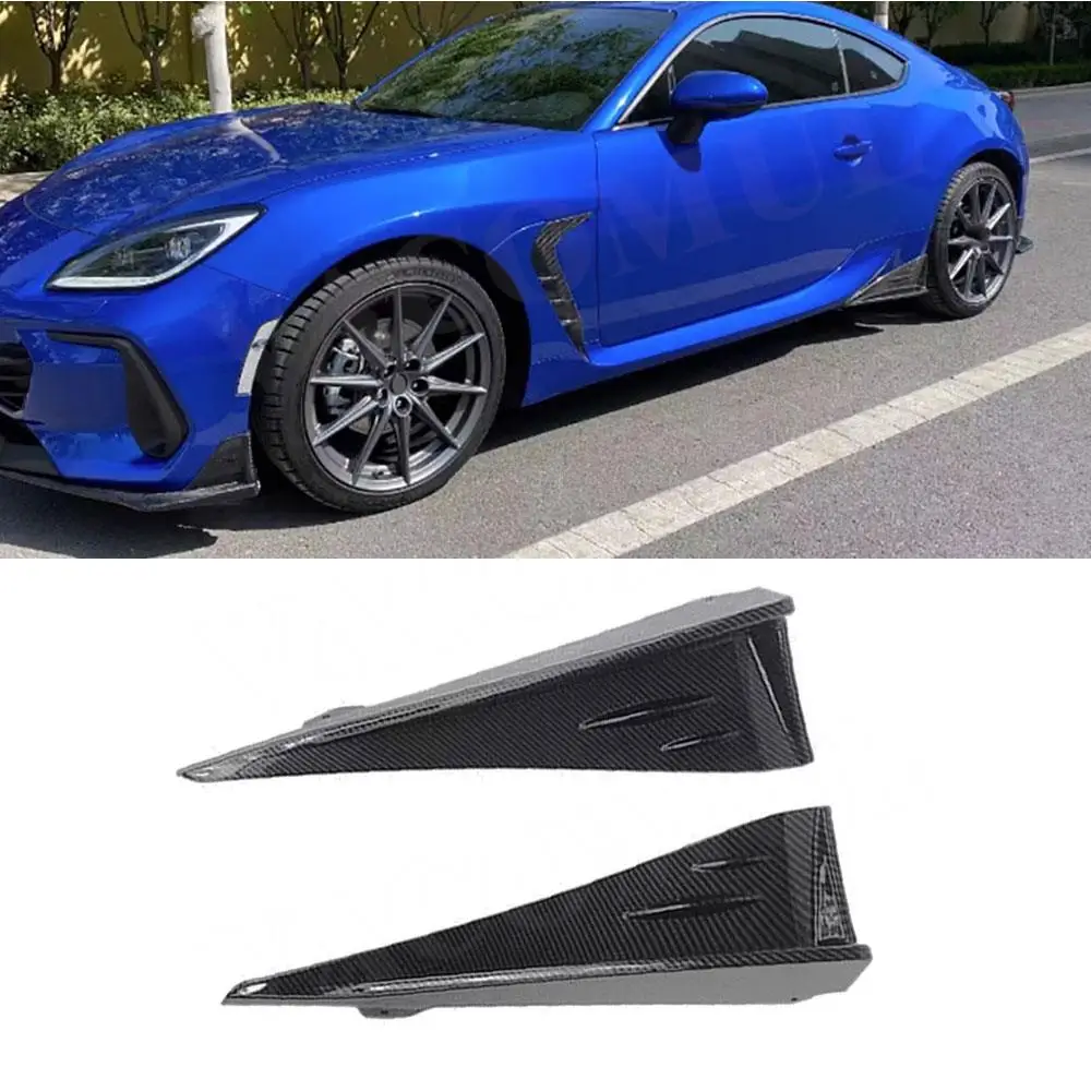 

VACOMUL 2pcs/set Carbon Fiber Rear Side Skirts Splitters Cup Winglets for Toyota GR86 Subaru BRZ 2021+ Apron FRP Black BodyKit