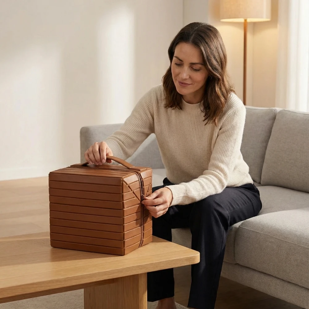 Sac de rangement Simple et pratique pour adultes, grande capacité, sac de maquillage 3D rayé pour les déplacements et les déplacements, sac à main léger et étanche en Pvc