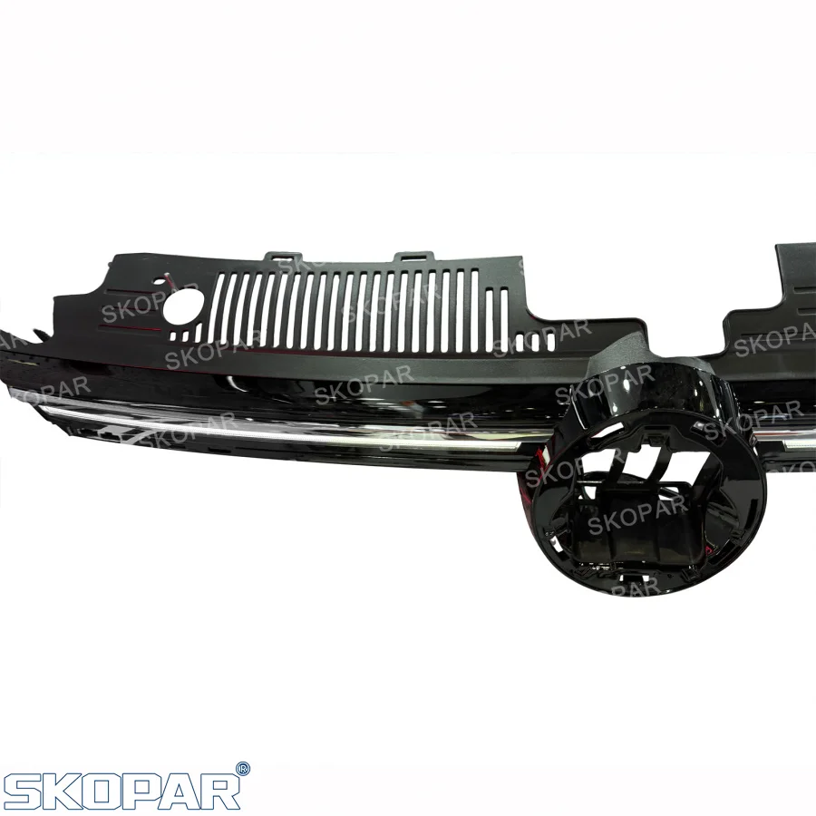 Верхняя центральная решетка для VW Golf 8 MK8 GTI R R-Line 2020 2021 2022 2023 2024 Автомобильные аксессуары Передние светодиодные DRL Ходовые огни