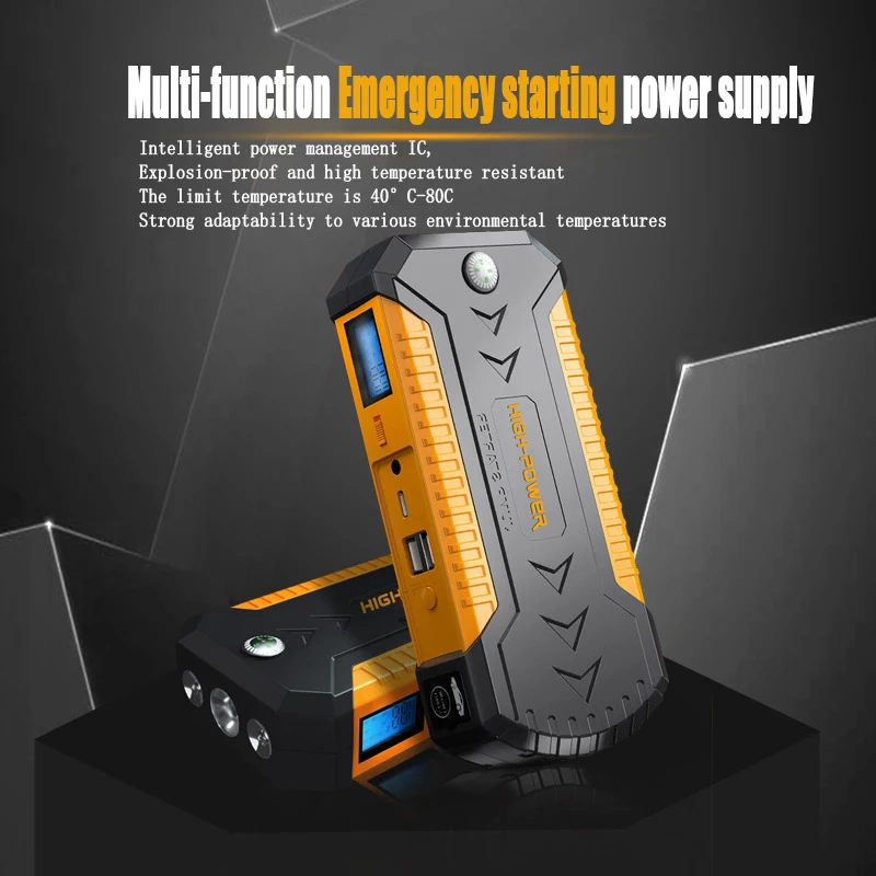 Car emergency starting power supply 12V car battery starting igniter mobile rescue power supply