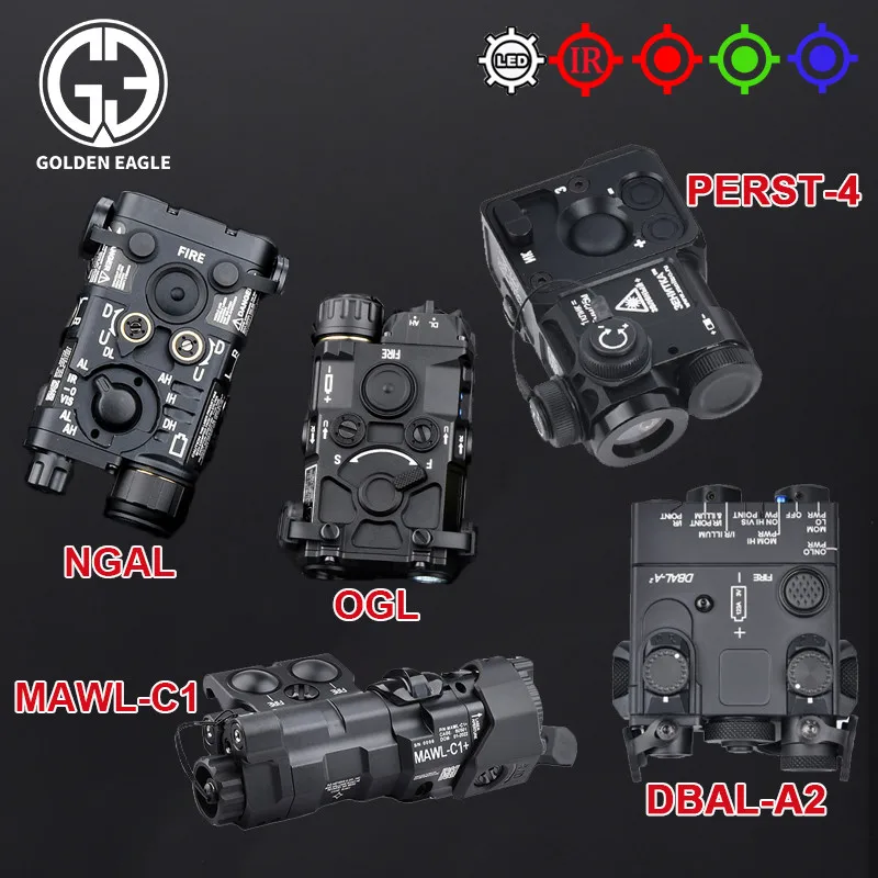 WADSN All Metal MAWL C1 NGAL DBAL A2 OGL Perst 4 Laser Pointer Red Dot Blue Green IR Laser Indicator AR15 Airsoft Weapon Sight