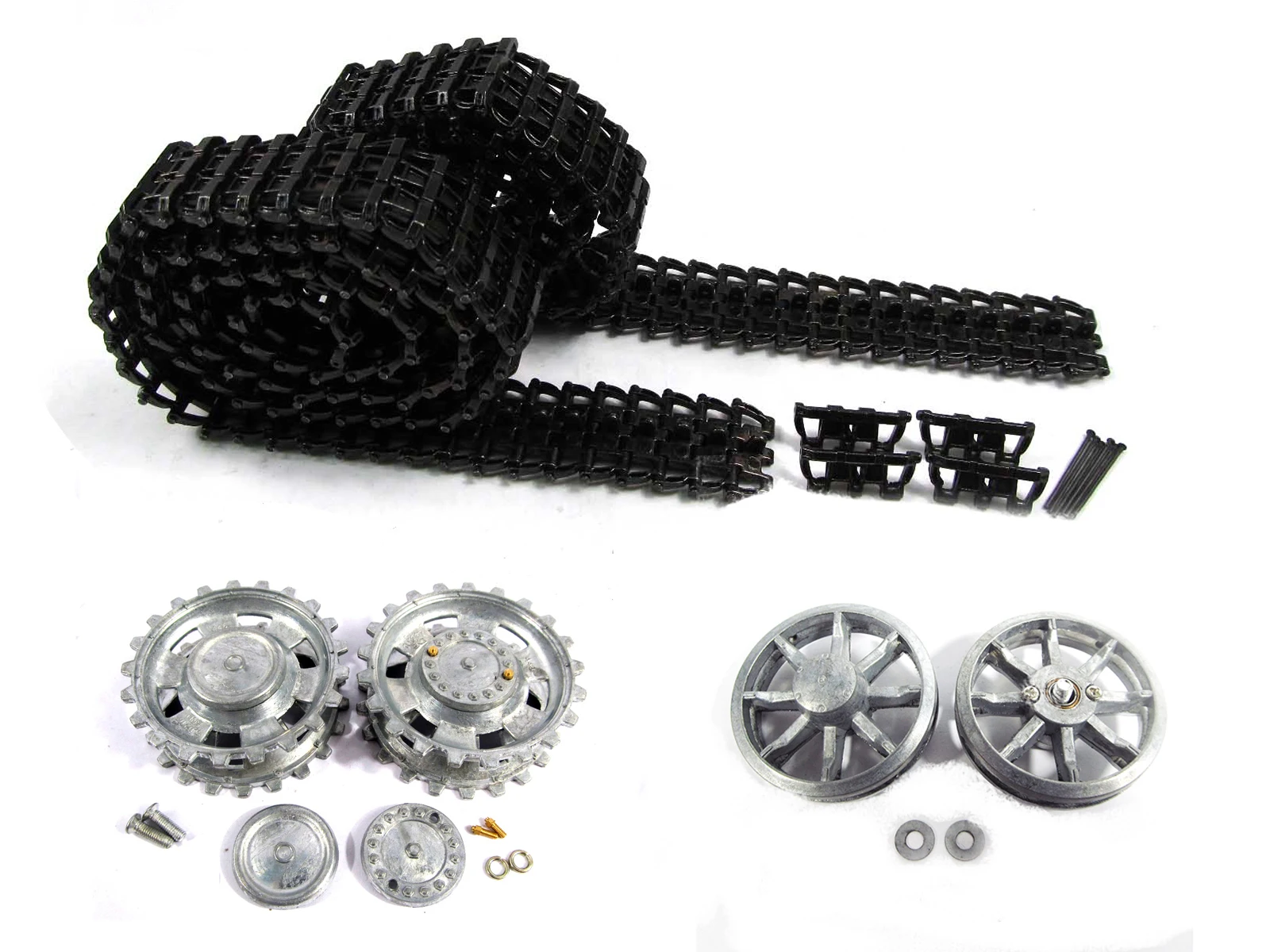 Mato metal upgraded tracks set for 1:16 German Panzer III,  Panzer IIIH,  Stug III tank, parts