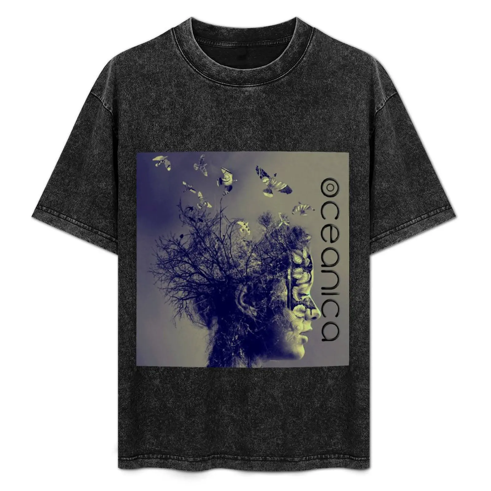 

OCEANICA - 'Panta Rhei' album cover with embossed logo T-Shirt anime essential t shirt blue archive designer t shirt men
