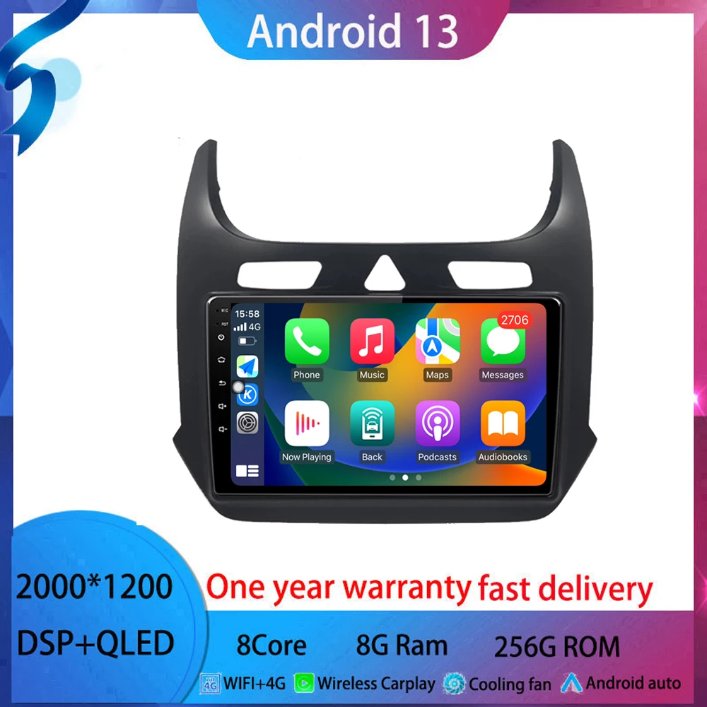 

For Chevrolet Cobalt 2 2011-2018 android 13 Car Radio Multimedia Video Player Android tablet No 2din dvd QLED screen 4G BT