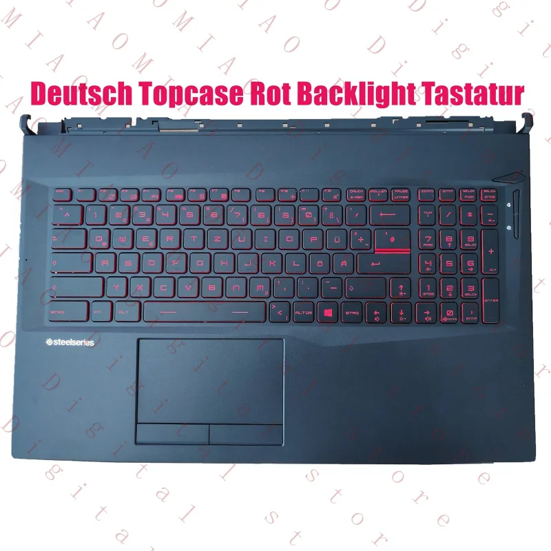 TG Deutsch Topcase Red Backlight Keyboard for MSI GL75 MS-17E4 MS-17E5 MS-17E7