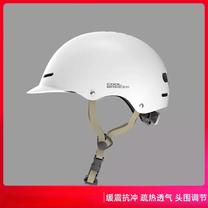 Breeze cycling helmet cushioning commuter battery bike light summer men's and women's hard hat half helmet