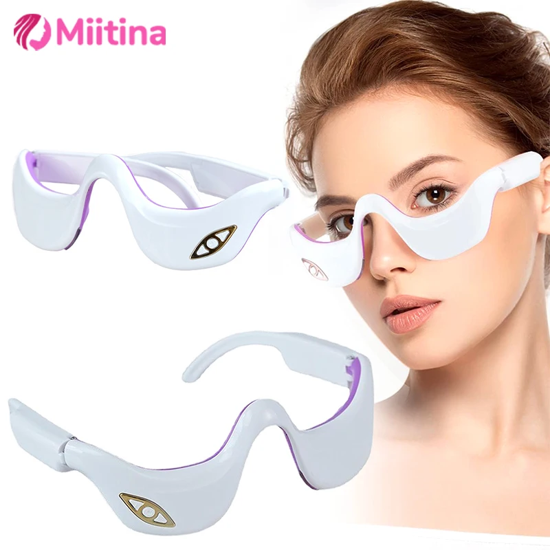 

EMS Pulse Vibration Under-Eye Massager Eyes Fatigue Relief Relaxation Relieve Dark Circles Hot Compress Eye Care Massage Gift