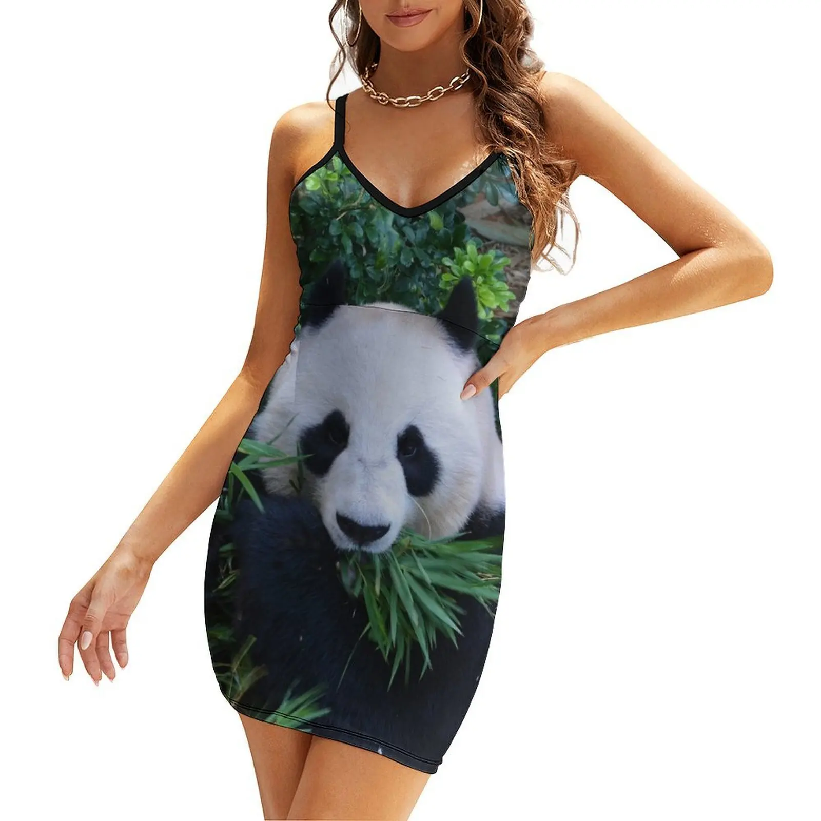 

Giant Panda eating Bamboo Sling Dress dress for women summer evening dress women women's summer dresses 2025