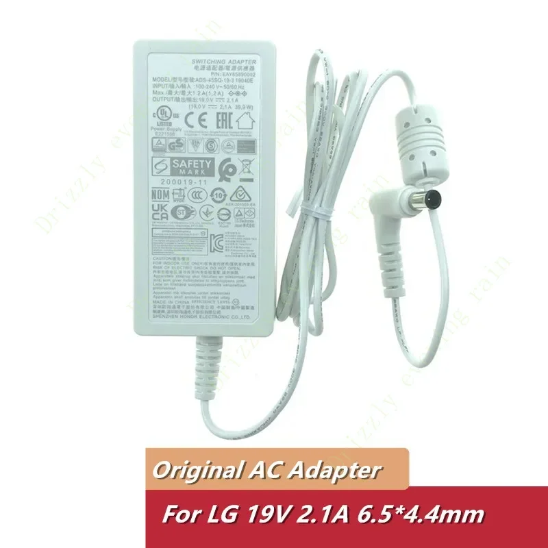 For LG Monitor LCD TV 58A34/29UM59 Switching Adapter Charger 19V 2.1A 40W ADS-45SN-19-2 ADS-45SQ-19-3 19040E EAY65890001 LCAP21C