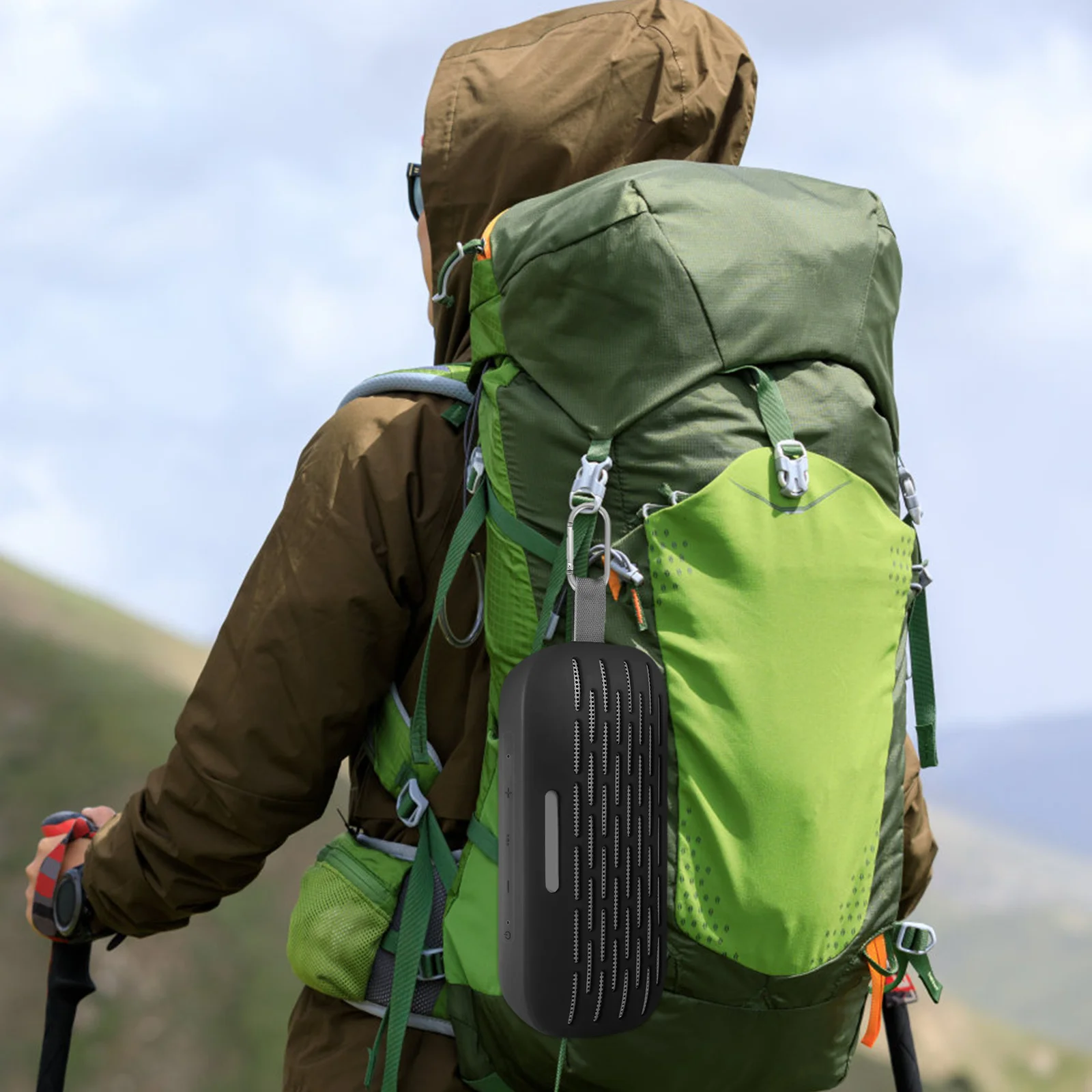 

Protective Speaker Cover Dust for Carry Case Accessory Bag Aluminum Alloy Hard Travel Carrying Mini