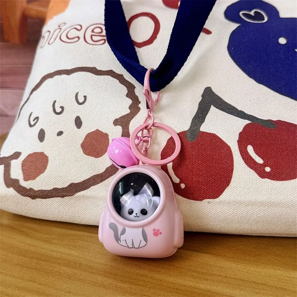 Plastic Key Chain Kawaii Animals School Bag Pendant Little Bear School Bag Appearance LED Lights Keychain Backpack Decoration