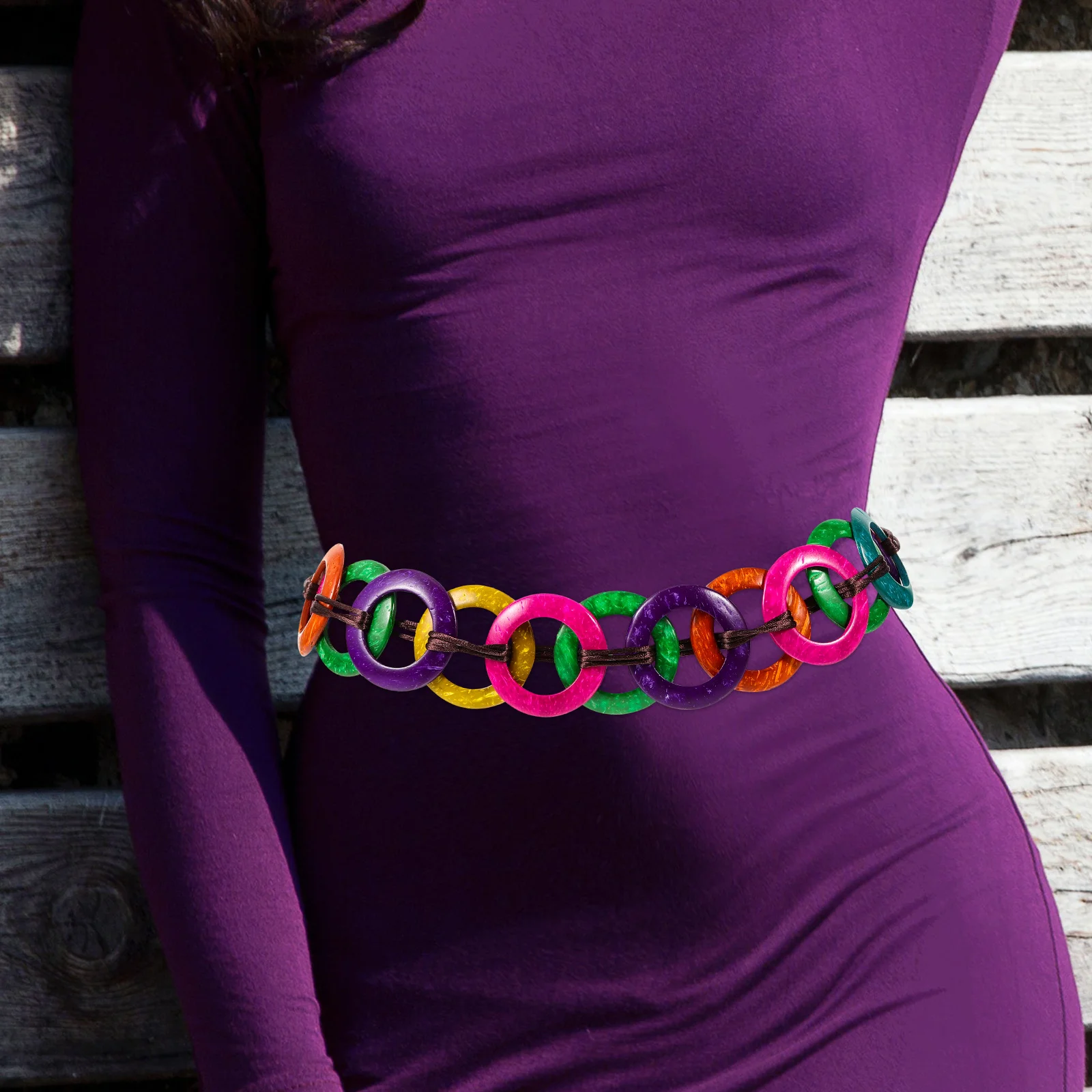 

Woven Rope For Women Adjustable Colorful Dress Tie Braided Wrap Around Belt Multi Colored Waist Strap Belt Replacement Wide