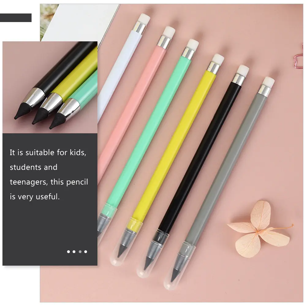 

Набор из 6 вечных карандашей без чернил для рисования, без заточки, с удобным захватом, для письма, скетчинга, черчения, работы в блокнотах и творчества