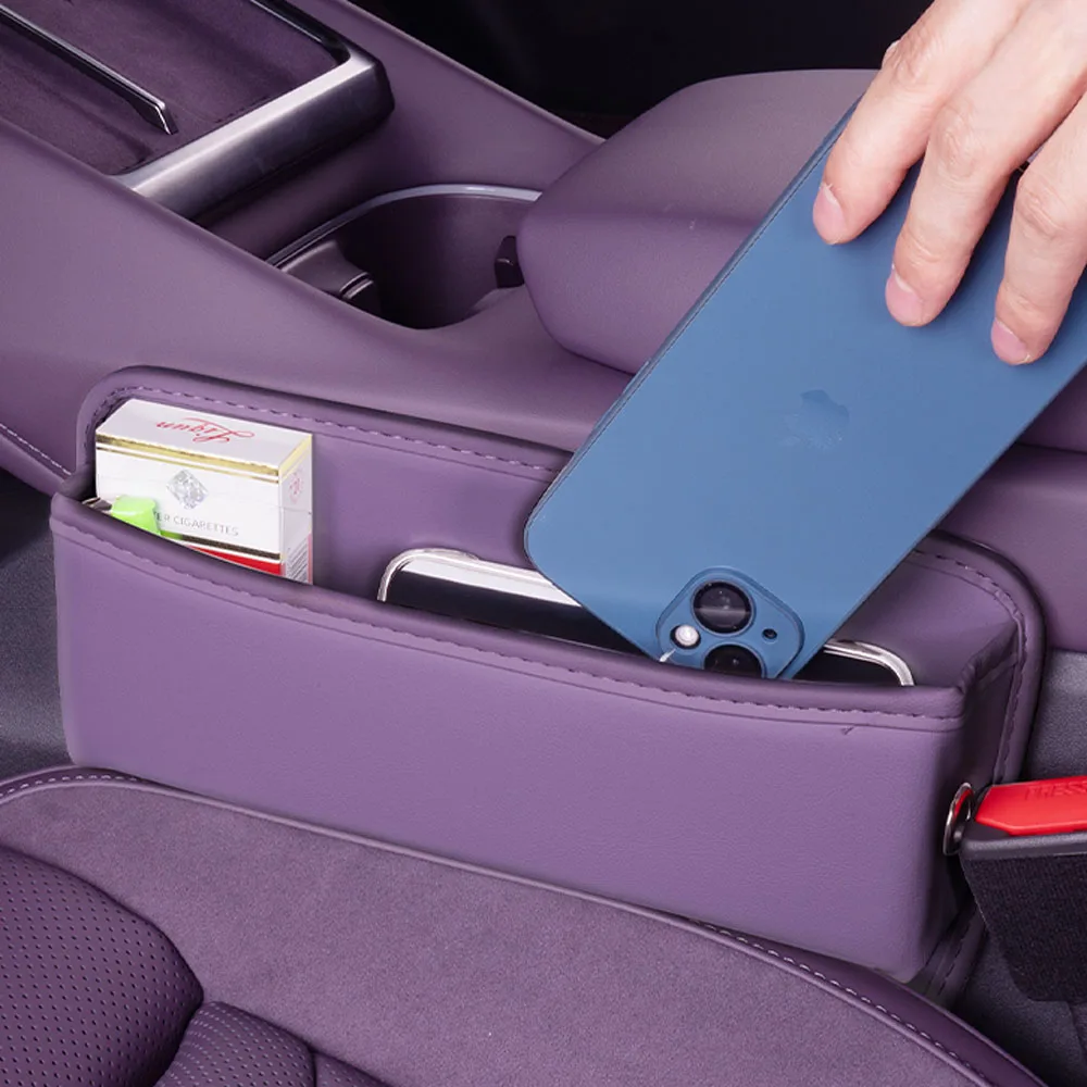 

Для нового Xpeng P7 2025, большая вместительная коробка для хранения зазора сиденья, автомобильные модификационные детали, оригинальный цветной кожаный ящик для хранения автомобиля