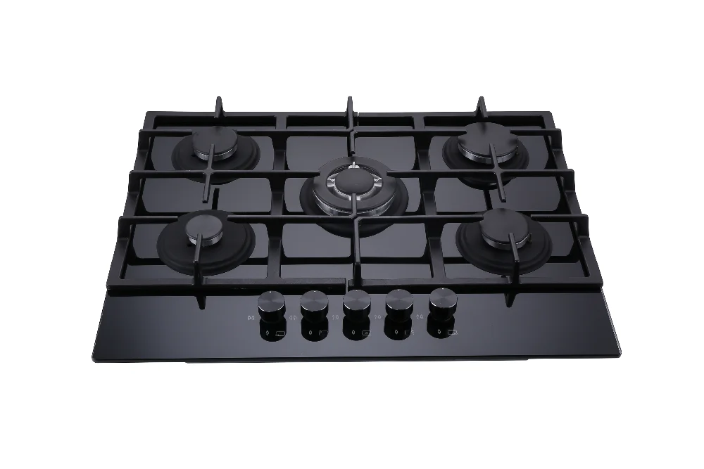 5 burner built In gas hob