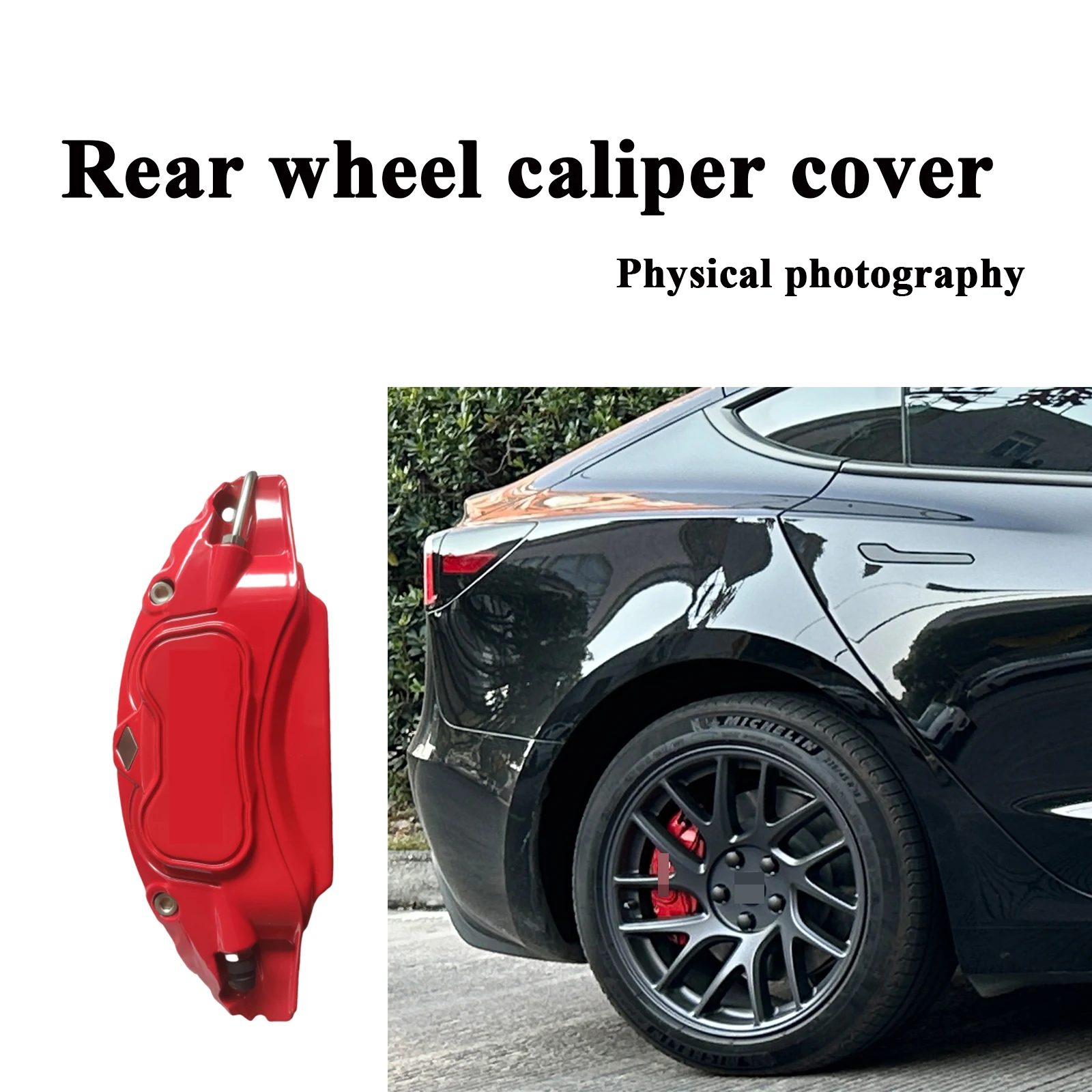 4Pcs/set Brake Caliper Cover For Tesla Model 3 2024 Highland Accessories Aluminum Alloy (not fit for model 2017-2023)