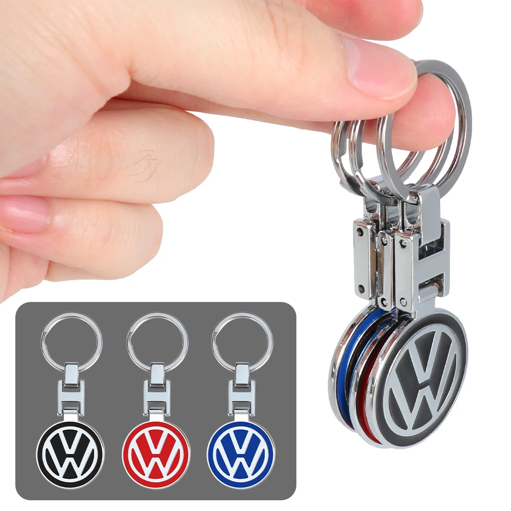 1Pcs Car Logo Keychain Metal Keyring Key Accessories For Volkswagen VW POLO Tiguan Passat Golf EOS Scirocco Jetta MK8 Octavia