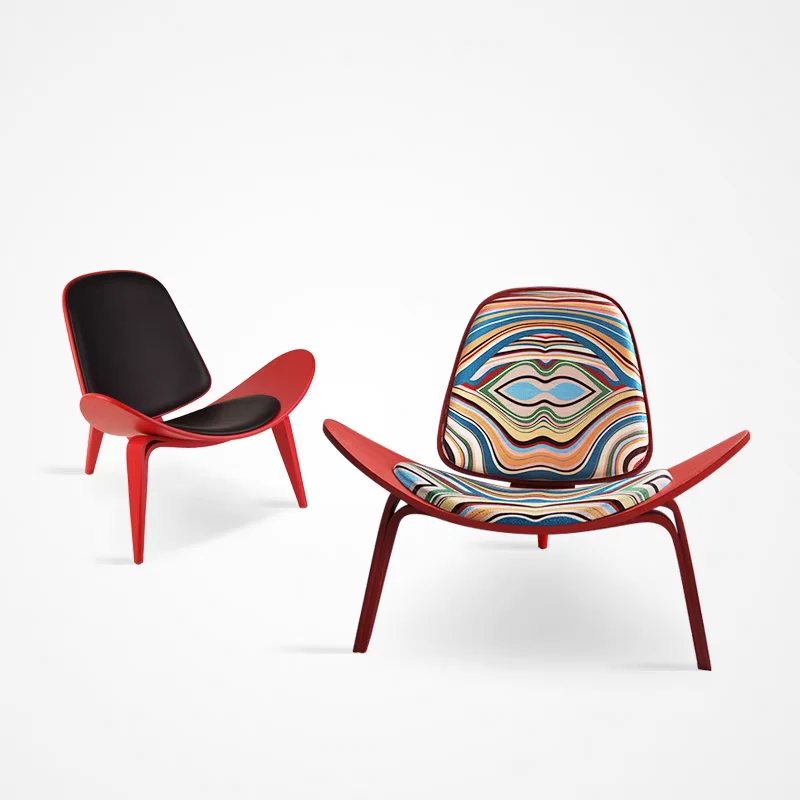 كرسي ابتسامة واحدة على شكل طائرة مصمم على شكل مثلث كرسي على شكل صدفة كرسي غرفة المعيشة التفاوض أثاث الترفيه المنزلي