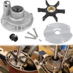 YMT Water Pump Impeller Kit 0382468 382468 Fits for Johnson Evinrude BRP OMC 10 15 18 20 25 HP Housing,777806 18-3377 46-13179