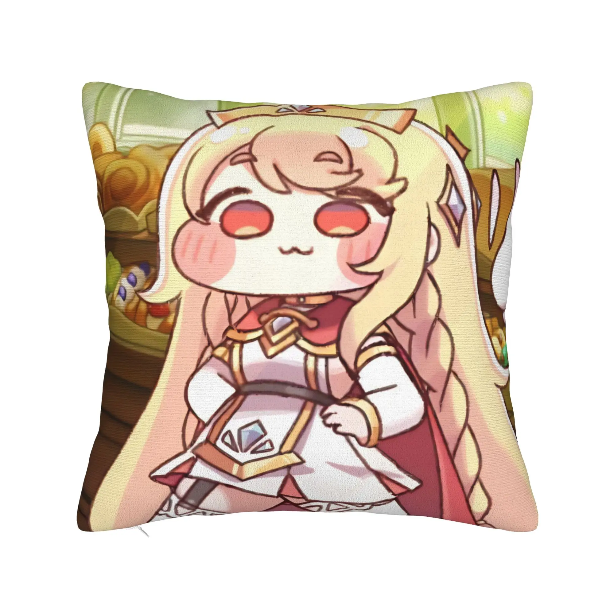 Trickcal C-Chibi Go Games Pillow Cover Merch Soft Cushion Cover Gift  Pillow Case Cover Bedroom Multiple Sizes