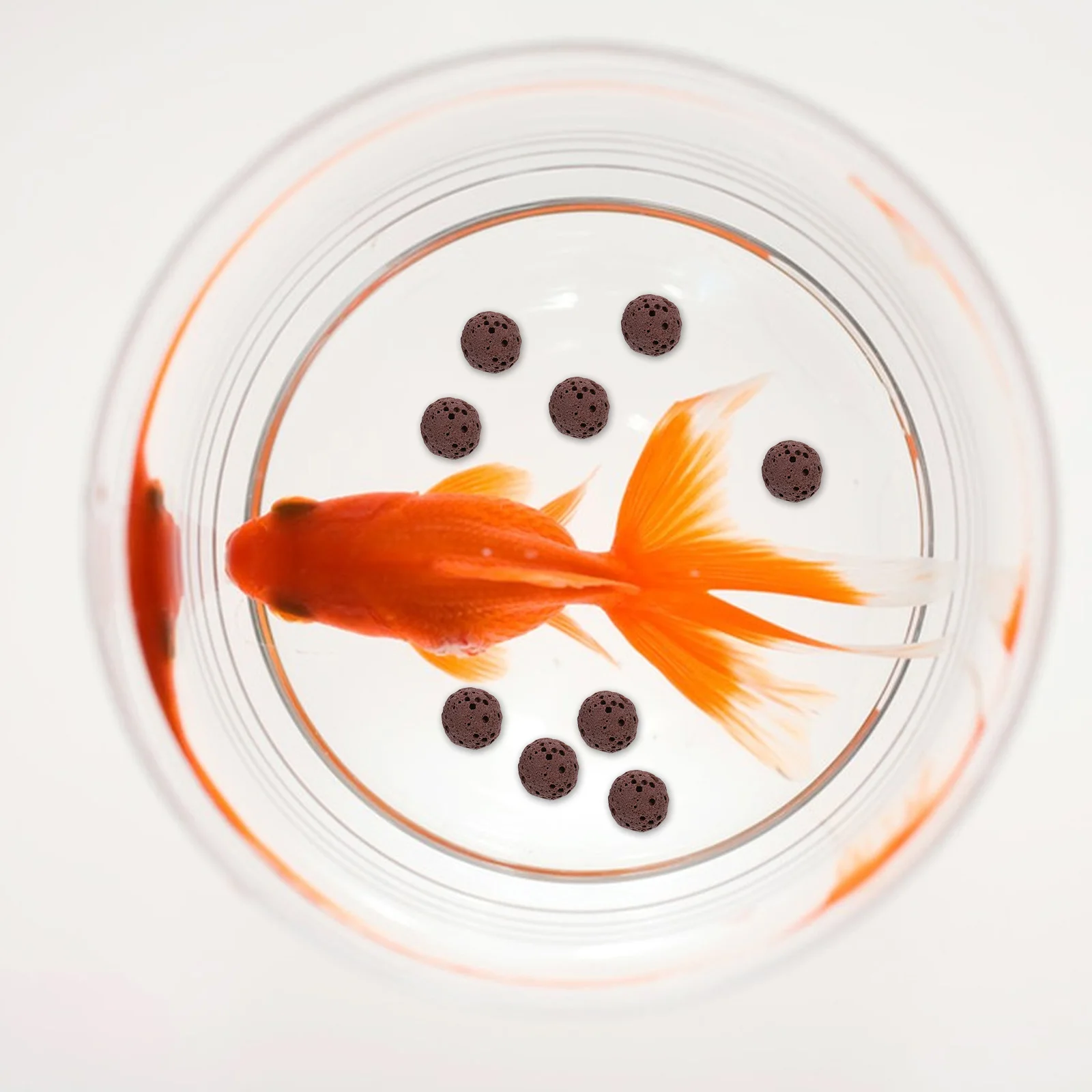 

50Pcs Natural Volcanic Stones Multi-Hole Aquarium Gravel Fish Tank Rocks for Landscaping Vase Filler Biological Filter Decor