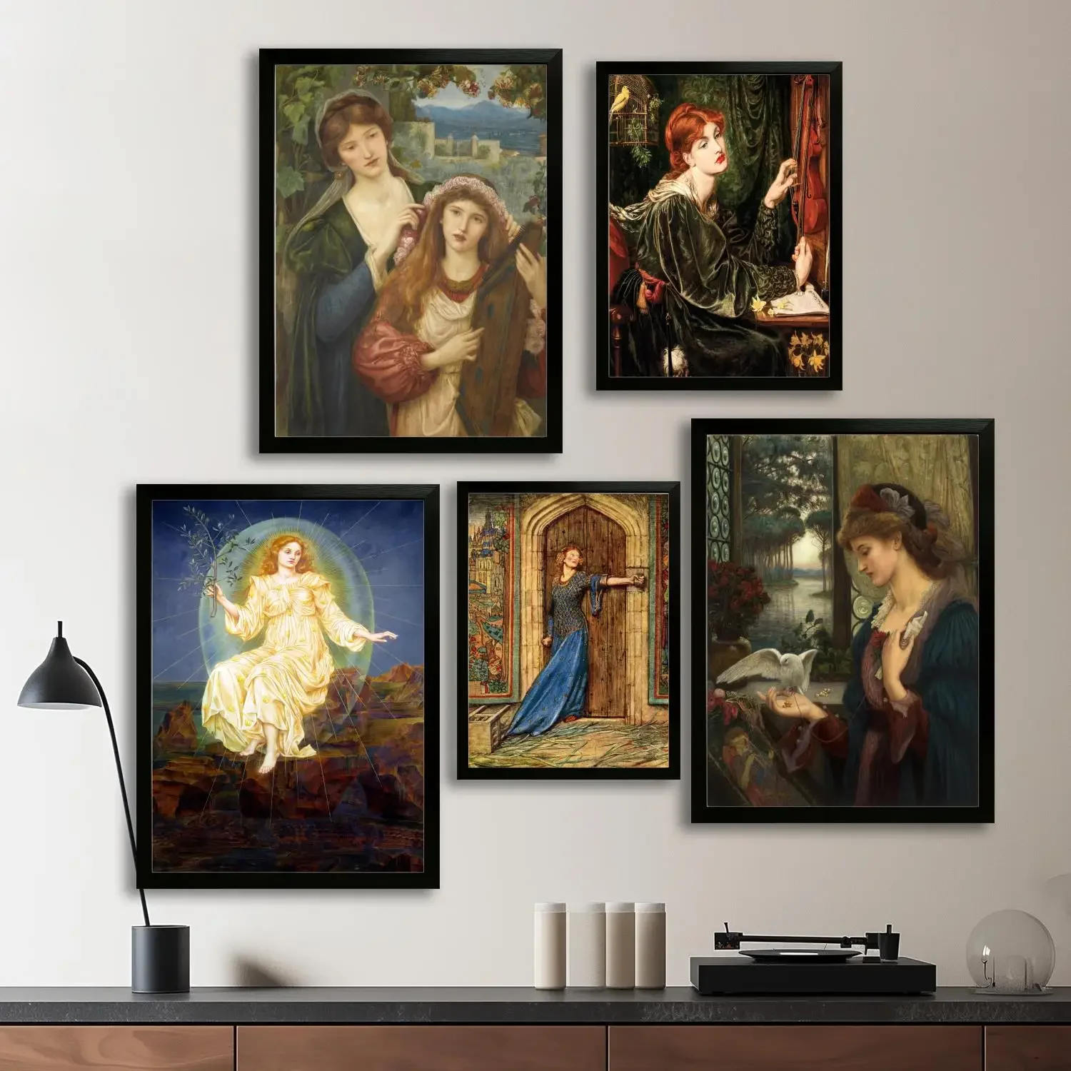 pre-raphaelite Canvas Art Poster and Wall Art Picture Print, Modern Family Bedroom Decor Posters,Decorative painting