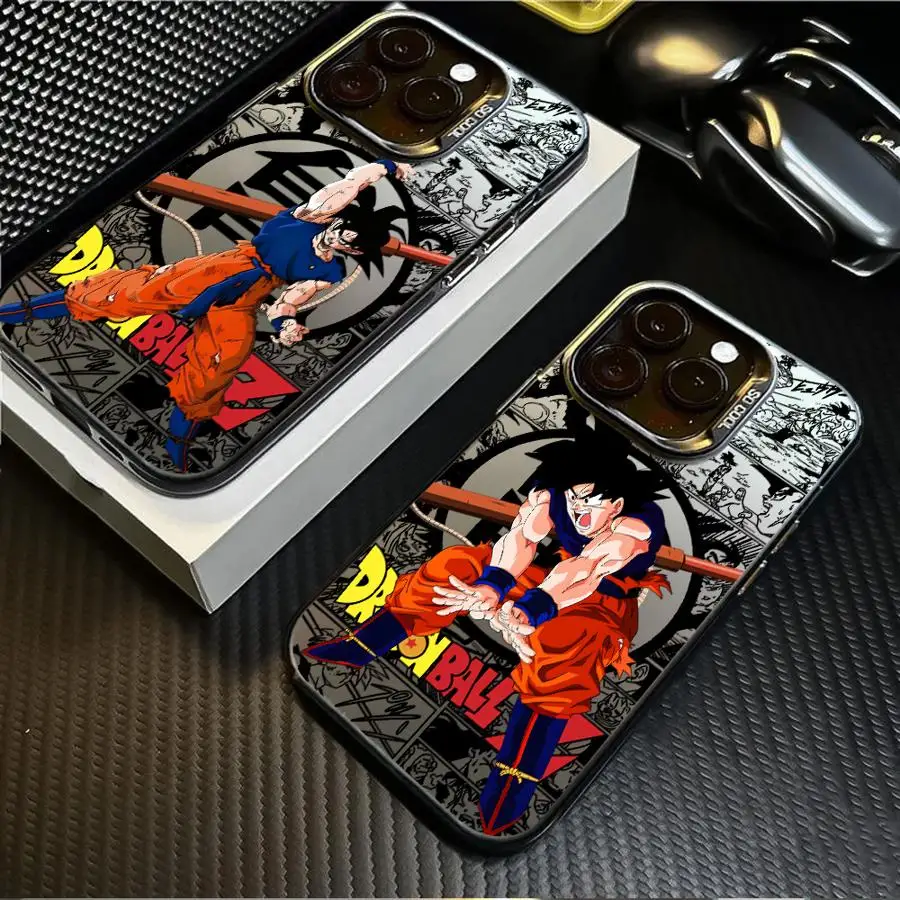 Capa de telefone para iPhone 11 12 13 Pro Max 17 Air 16e 14 15 16 Plus Soft Shell Dragon Ball Japão Anime Goku