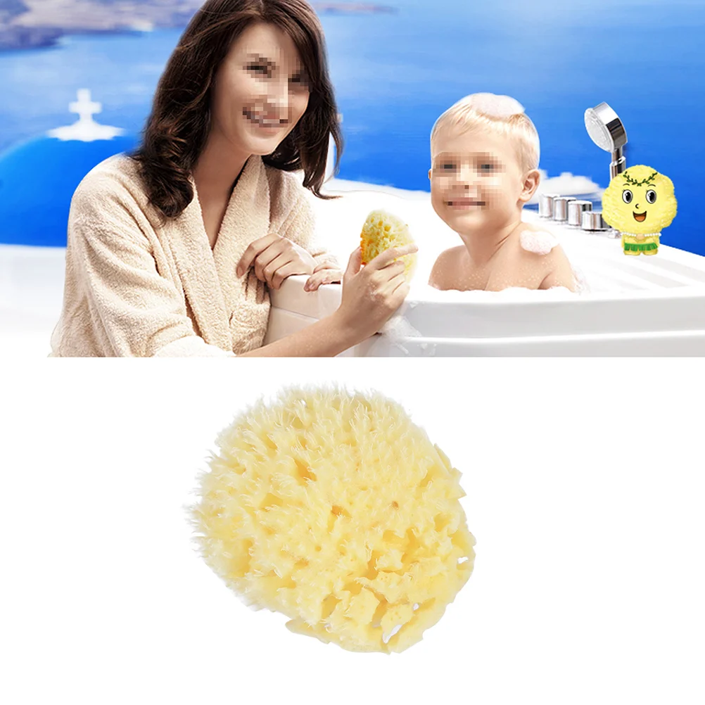 Face Sponge Sea Wool Mineral Bath Baby Sponges for Newborns Natural Honeycomb Shower Take