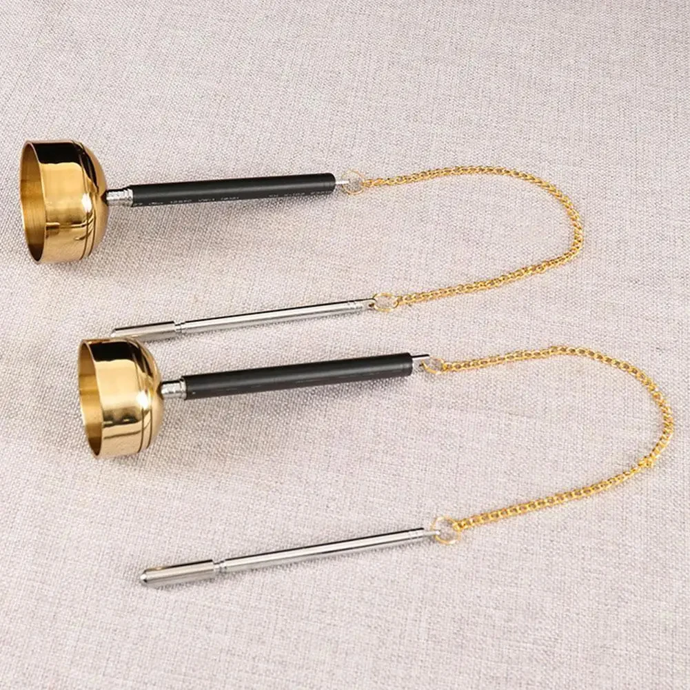 Adjustable Alloy Brass Gong Sound Bowl High Quality Alloy Meditation Sing Bowl Tibetan Gong Sound Handcrafted Adjustable Length