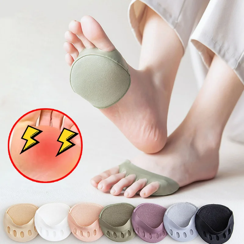 Five Toes Forefoot Pads for Women High Heels Half InsolesSilicone Honeycomb Forefoot Insoles Gel Insoles Breathable Shoe Cushion