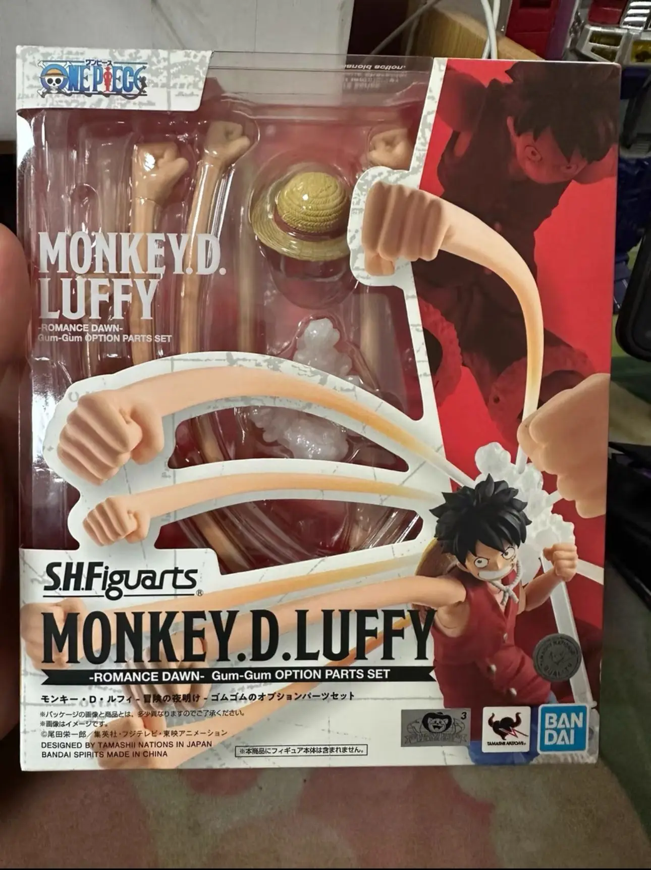 

Bandai SHF One Piece Luffy Dawn of Adventure Rubber Effects Fist Legs Accessories