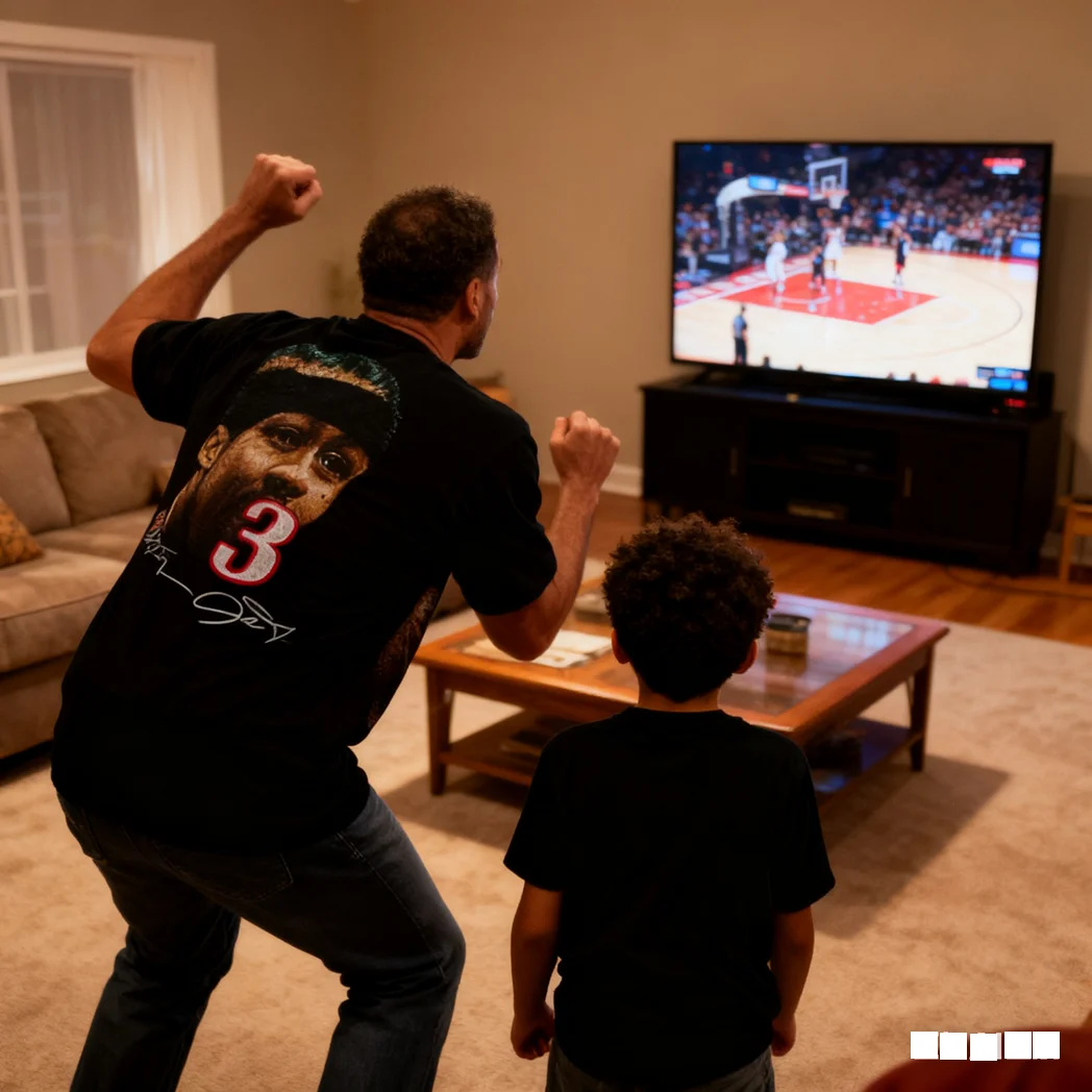 

Мужская хлопковая футболка в стиле баскетбольного трикотажа, уличная одежда с принтом звездного игрока в стиле хип-хоп, одинаковая футболка большого размера с круглым вырезом для отца и сына