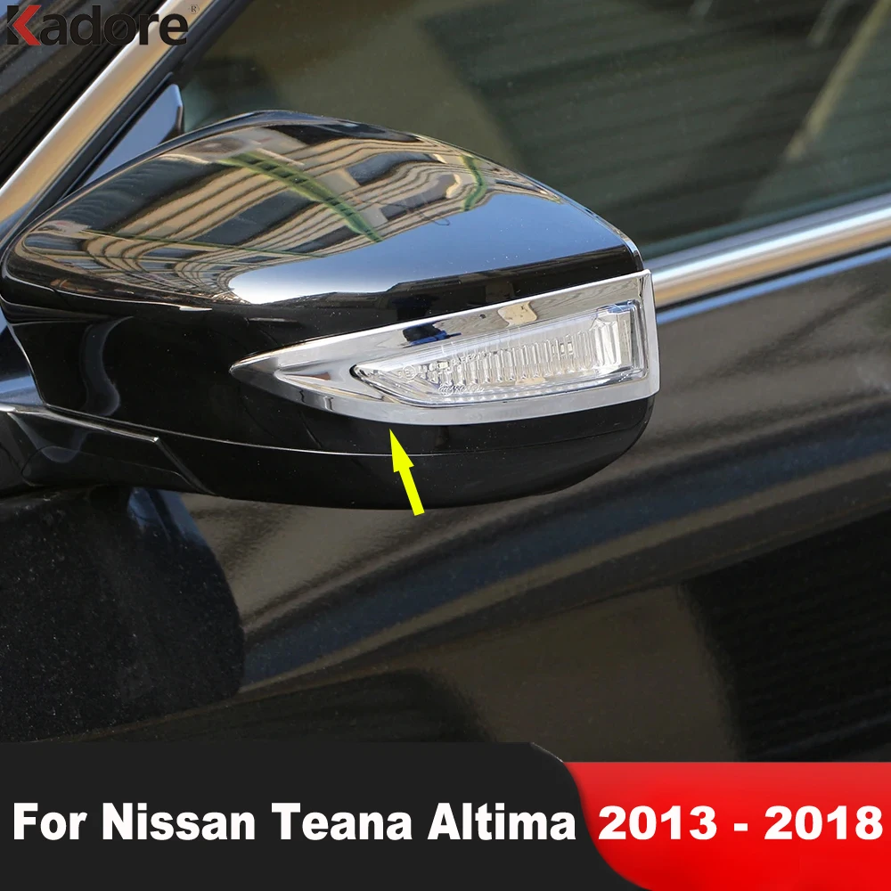 

Накладки на боковые зеркала для Nissan Teana Altima 2013 2014 2015 2016 2017 2018, хромированная накладка на зеркало заднего вида, аксессуары