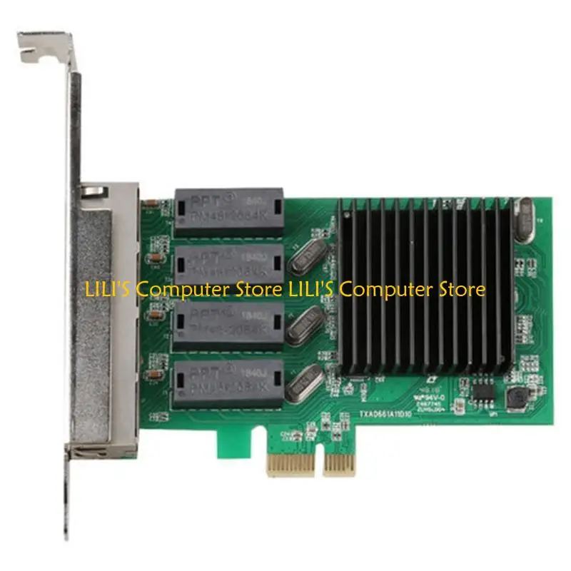 A52B PCIE 2500MBPS 서버 이더넷 네트워크 카드 RTL8111H 4X RJ45 포트 PCI-E 어댑터