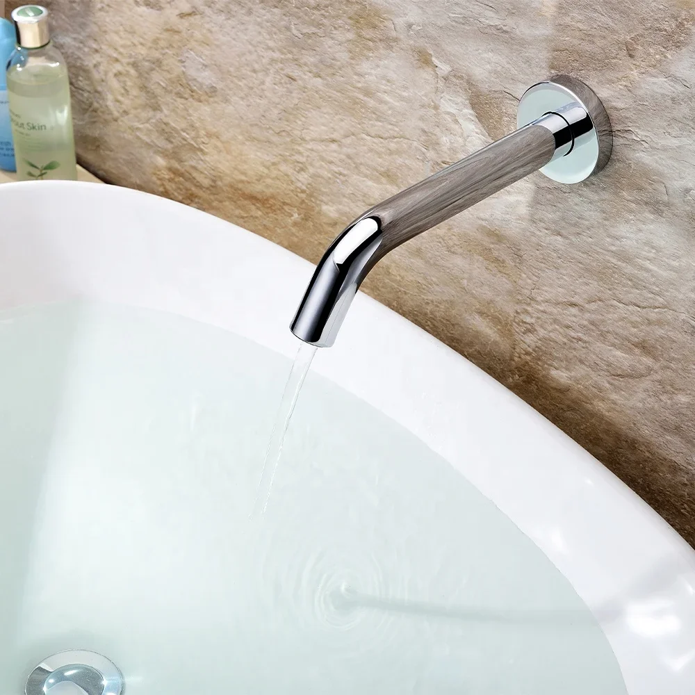 الحائط الحمام واحد صنبور المياه الباردة الأشعة تحت الحمراء الحركة touchless الذكية صنبور مزود بمستشعر تلقائي